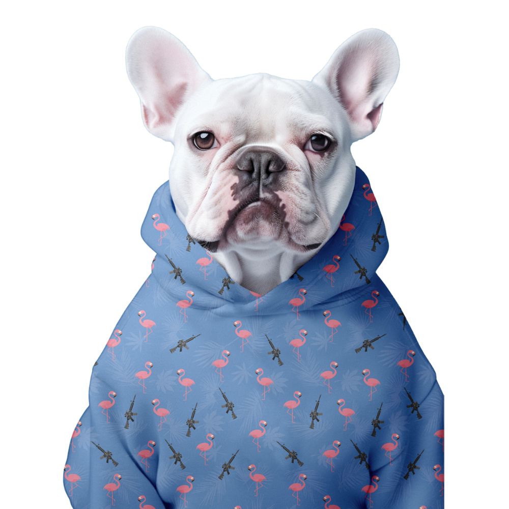 The Armed Flamingo, Dog Hoodie